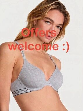 Victoria's Secret Gray T-Shirt Bra
